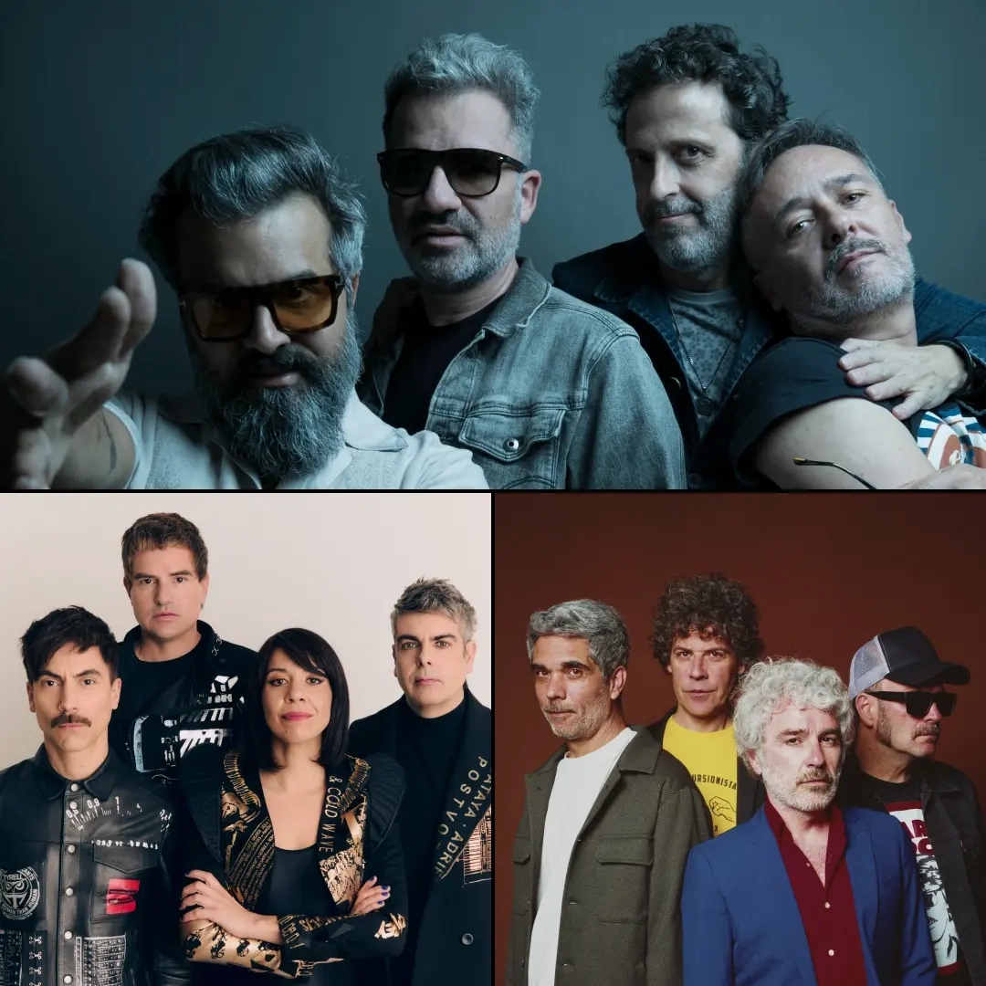 Imagen promocional de Love of Lesbian, Dorian y León Benavente en Espacio Zity 2026.